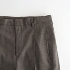 SUPER LIGHT WOOL TWO-TUCK SLACKS #TOP BROWN [A26AP05OS]