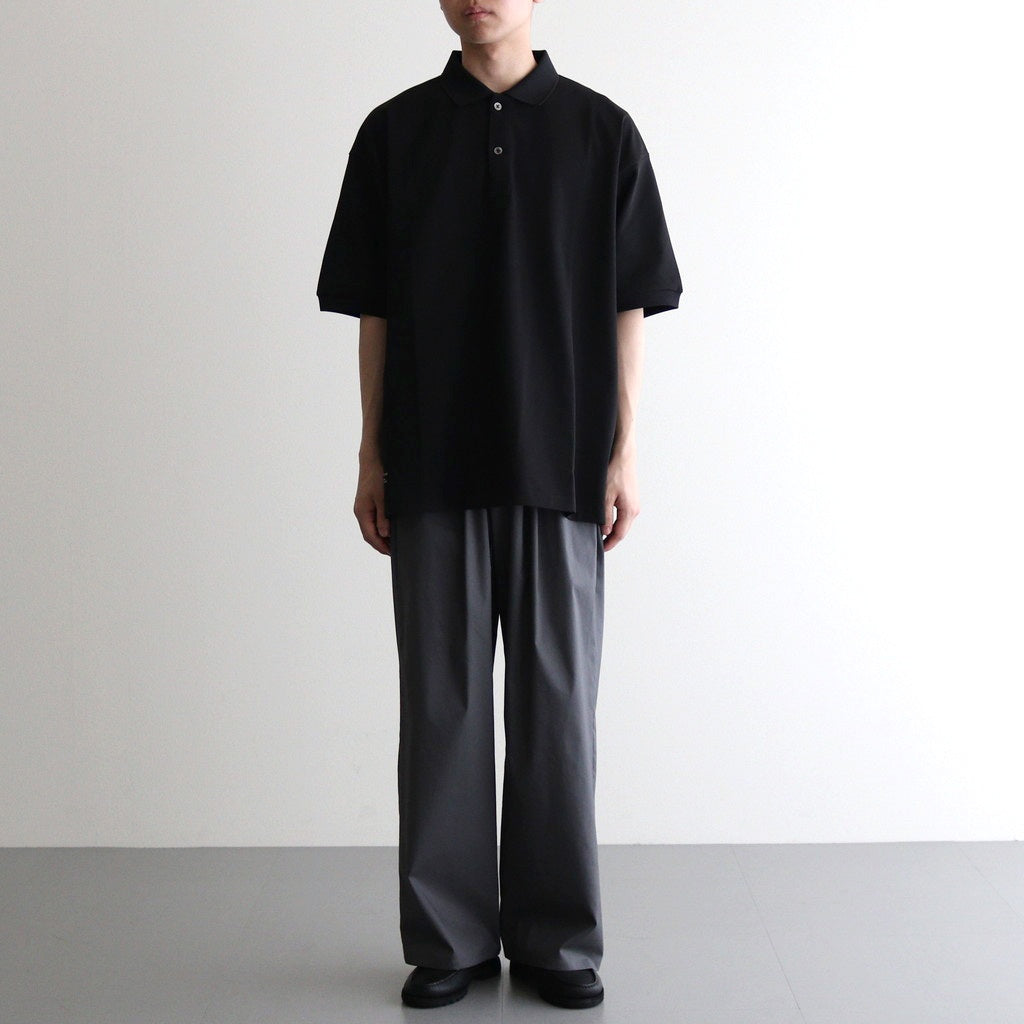 DRY PIQUE JERSEY S/S POLO #BLACK [FSC261-70171B]