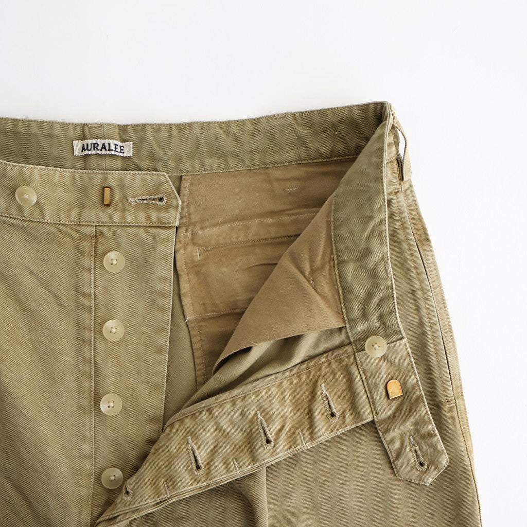 PRODUCT DYED FINX CHINO ONE-TUCK PANTS #BEIGE [A25AP01CP