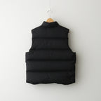 SUPER LIGHT NYLON RIPSTOP DOWN VEST #BLACK [A25AV02NL]