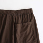 GARMENTDYED COTTON SILK TWILL EASY PANTS #BROWN [YK25SS001007P]