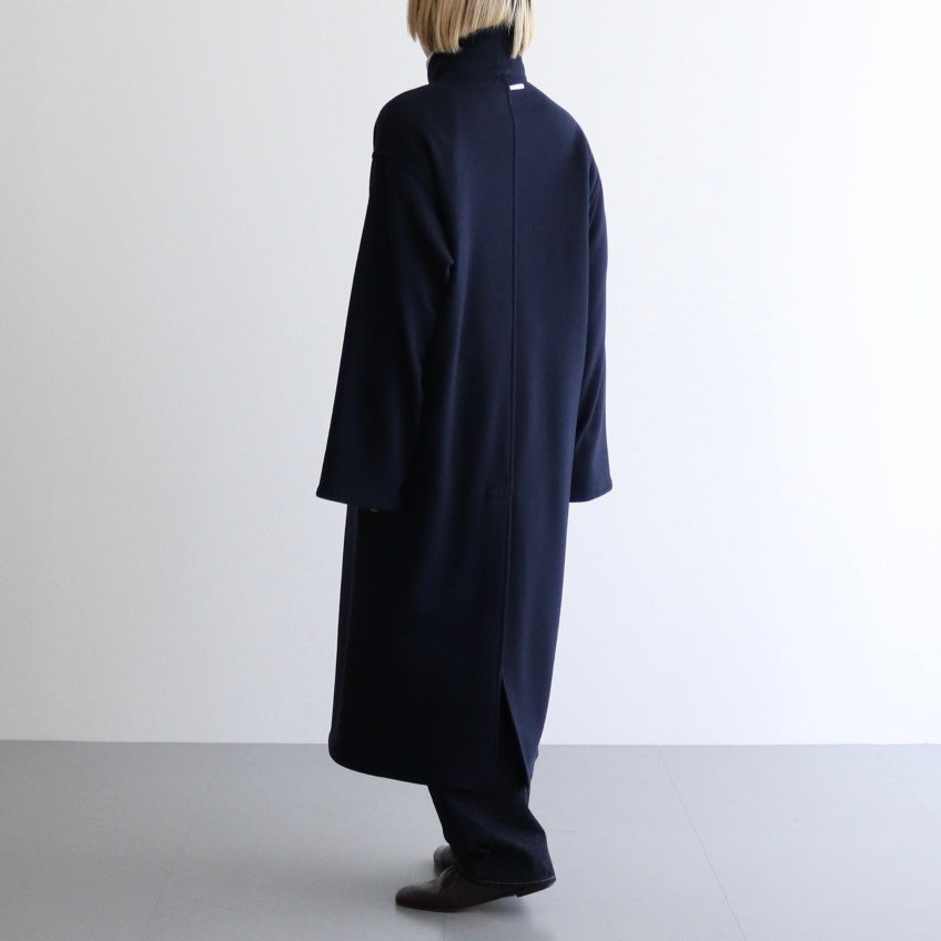 STAND COLLAR COAT #navy [54553]