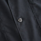 CUPRO OPEN COLLAR SHIRT #BLACK [YK26SS01287SH]