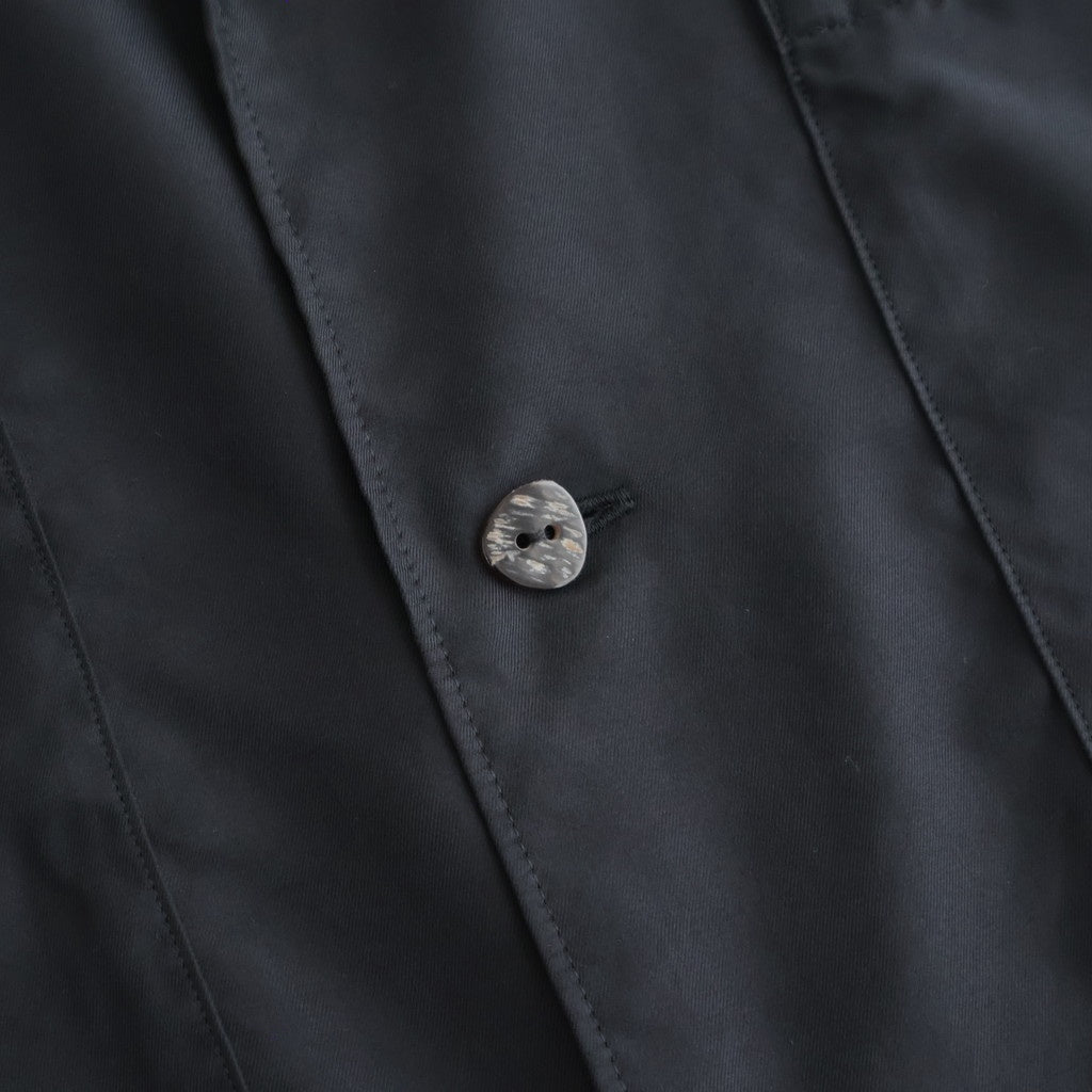CUPRO OPEN COLLAR SHIRT #BLACK [YK26SS01287SH]