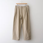 Chino Trousers - Two Tuck Straight #KHAKI [11061601]