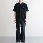 綿天竺 製品プリント S/S Tシャツ #BLACK [HQ-T101-051]
