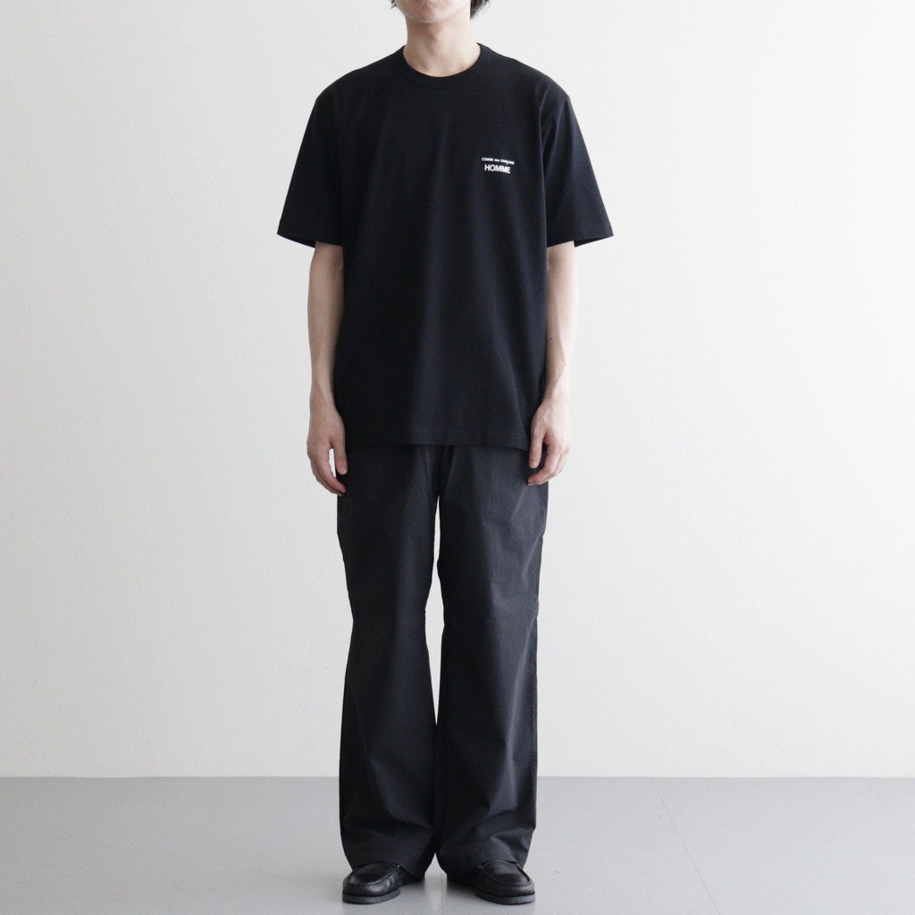 綿天竺 製品プリント S/S Tシャツ #BLACK [HQ-T101-051]