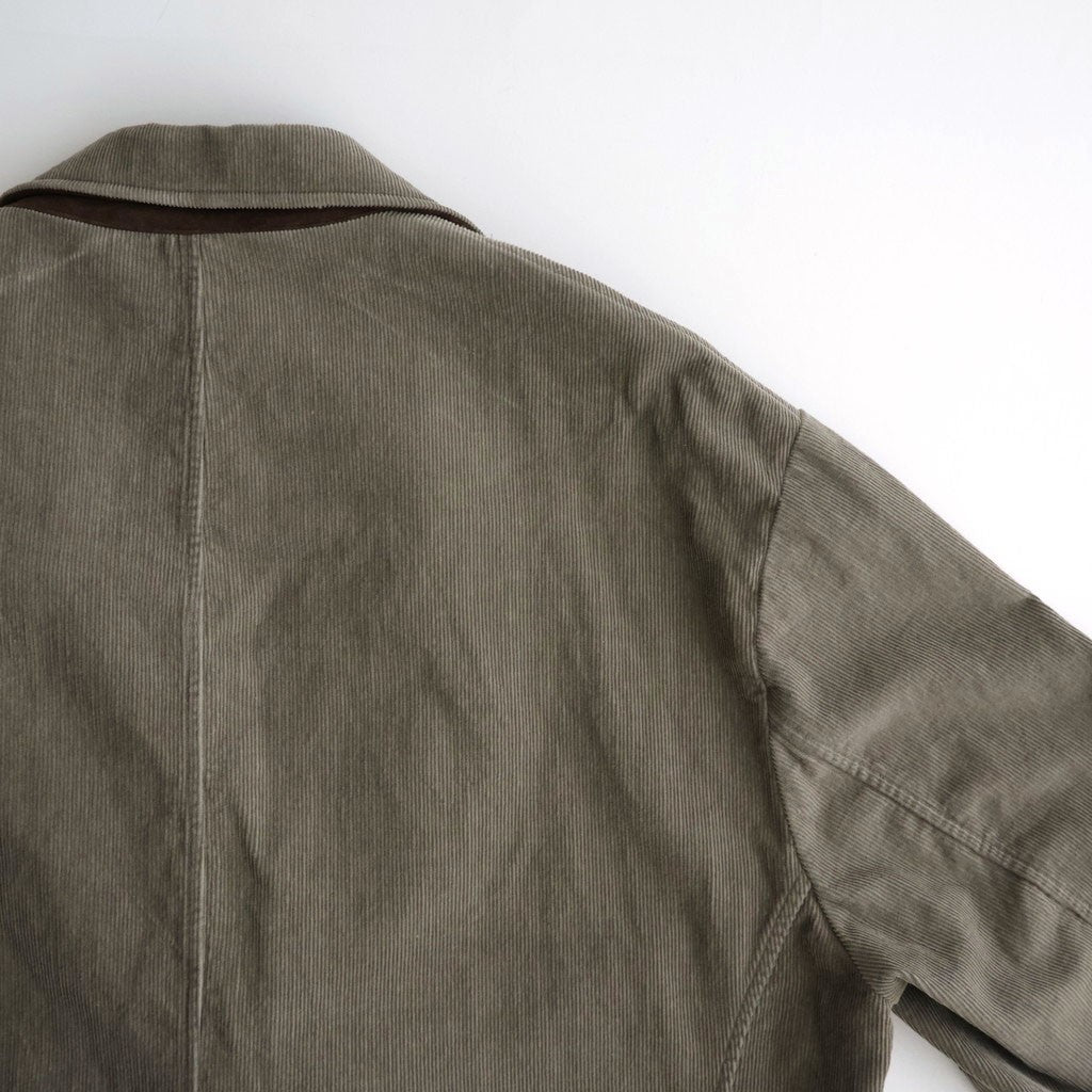 VINTAGE CORDUROY SINGLE BREASTED JACKET #TAUPE [ST.1580]