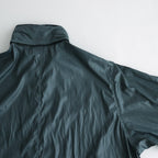 LEATHER LIKE POLYESTER SNOW PARKA #DUSTY GREEN [YK24SS0636C]