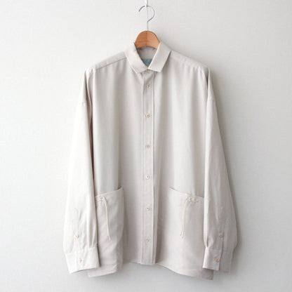 Cord Pocket Long SL Shirt-P #IVORY [D224-T781-P]