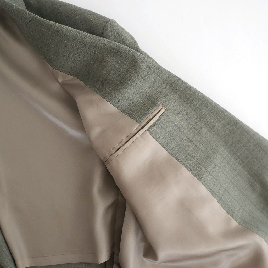 BLUEFACED WOOL JACKET #KHAKI GRAY STRIPE [A26SJ03BA]