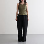 Gauze Teleco Tank Top #KHAKI [I26SS-CUT1]