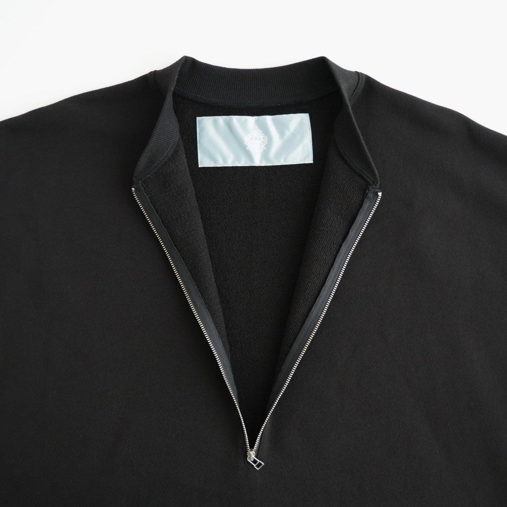 ハーフZipスウェットPO #BLACK [D226-T11101]