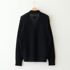 SHEER LIGHT KNIT SKIPPER LS #BLACK [ST.1150]
