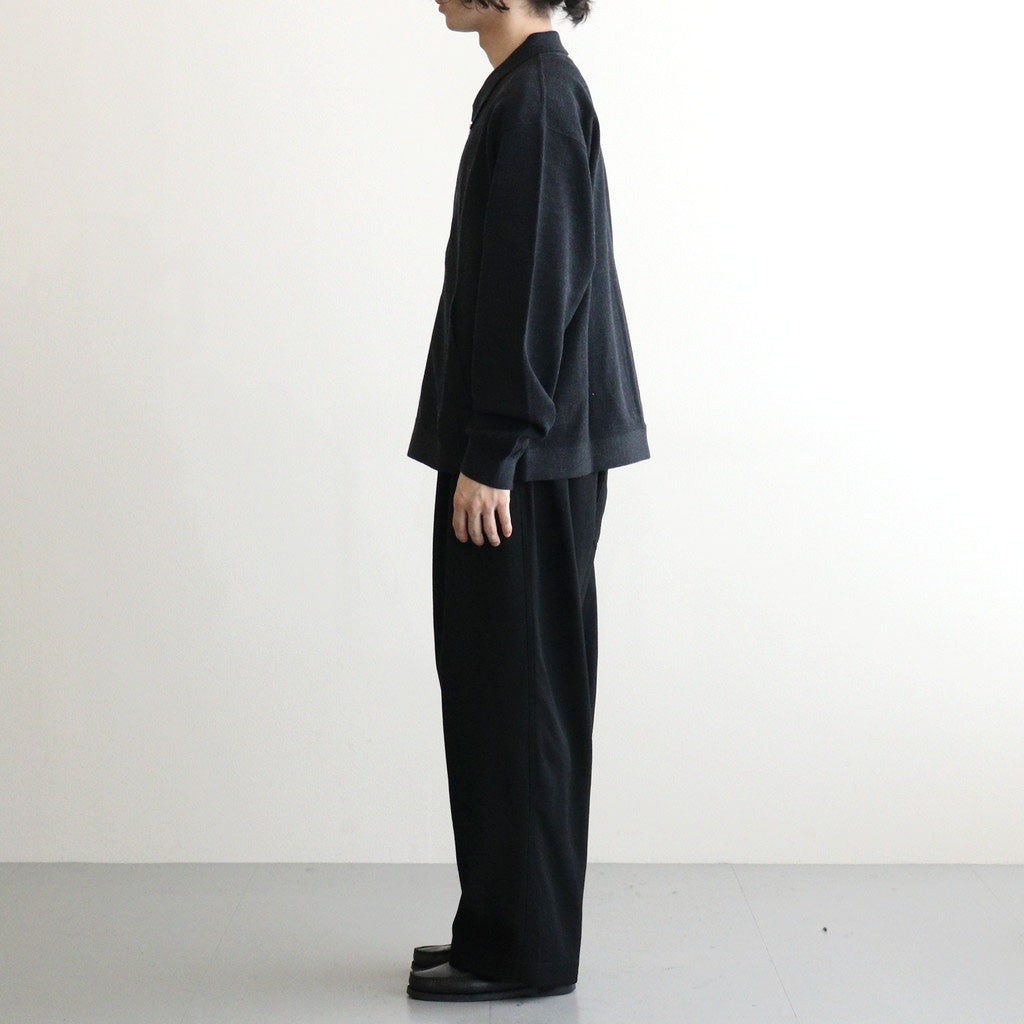 Co/Wo Moss Stitch Zip Blouson #BLACK [2603-003]