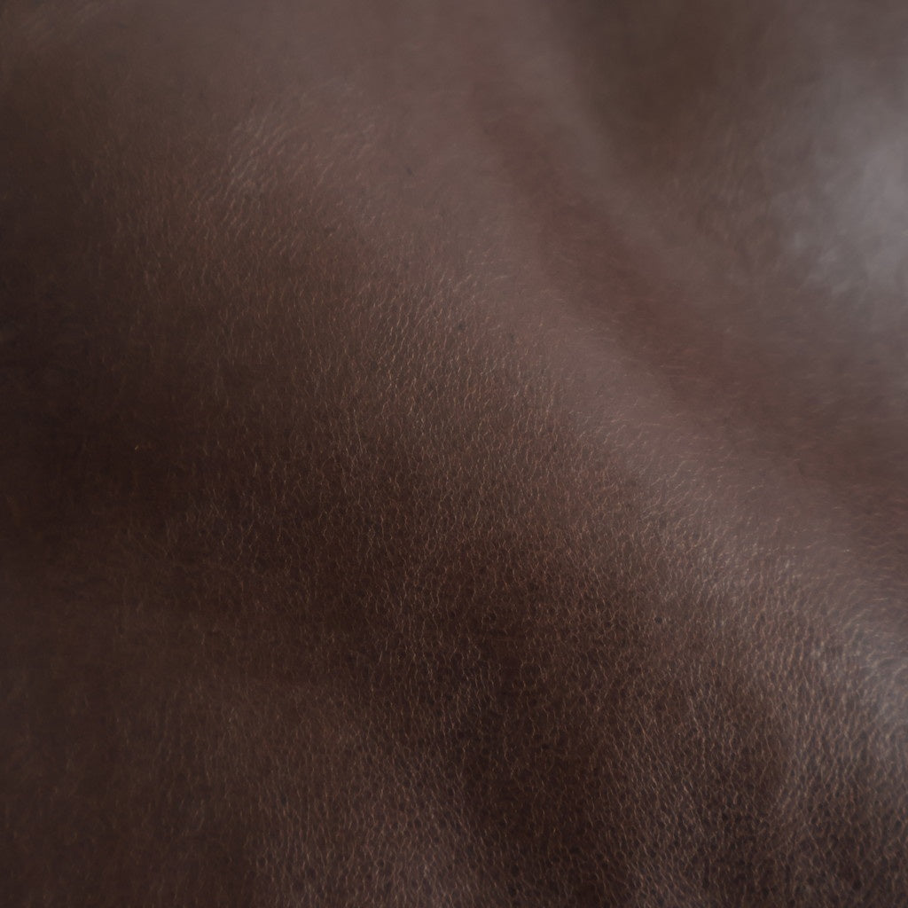 HEAVY LAMB LEATHER RIDERS JACKET #DARK BROWN [A25AB01LA]