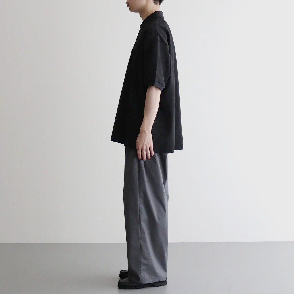 DRY PIQUE JERSEY S/S POLO #BLACK [FSC263-70036]
