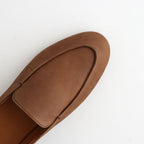 HORSEHIDE LEATHER LOAFERS #BROWN [A26AS07QD]