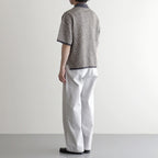 Diagonal Knit Skipper Shirt #OFF BEIGE [YK26SS01251S]