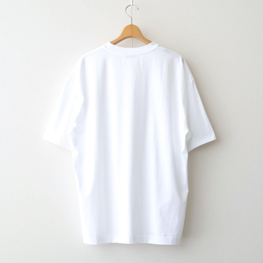 SUVIN 60/2 OVERSIZED T-SHIRT #WHITE [KKAGLM0015]