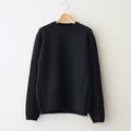 Suede Leather Elbow Patch Sweater #BLACK [YK25FW01108S]