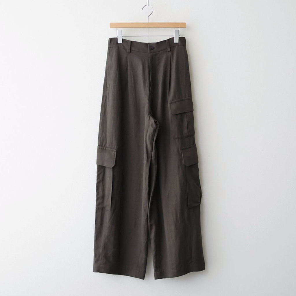 VIS/LI/RA TWILL CARGO TROUSERS #KHAKI BROWN [ST.1434]