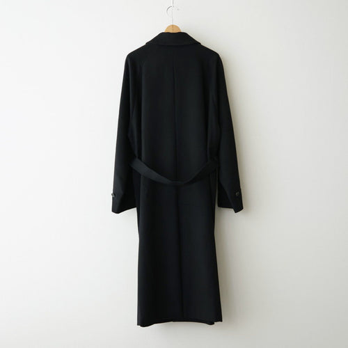 WOOL CASHMERE RAGLAN SLEEVE BALMACAAN COAT #BLACK [ST.1535]