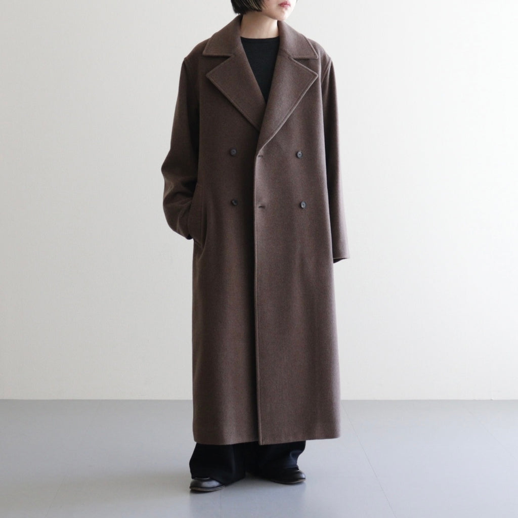 SUPER FINE WOOL MOSSER CHESTERFIELD COAT #TOP BROWN [A25AC05WM]