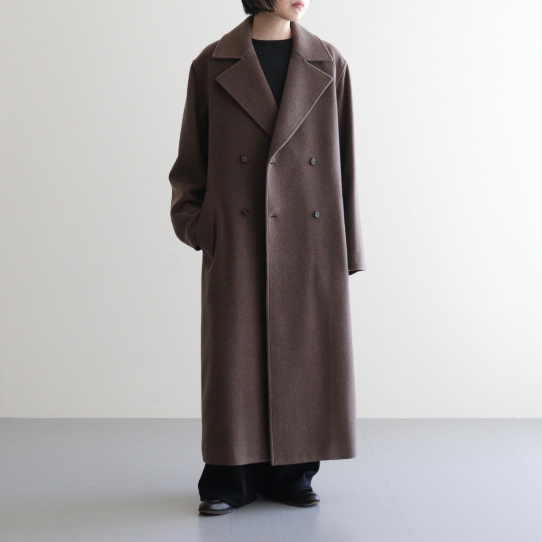 SUPER FINE WOOL MOSSER CHESTERFIELD COAT #TOP BROWN [A25AC05WM]