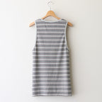 STRIPE TIGHT TANK TOP #SMOKE BLUE [2541000903]