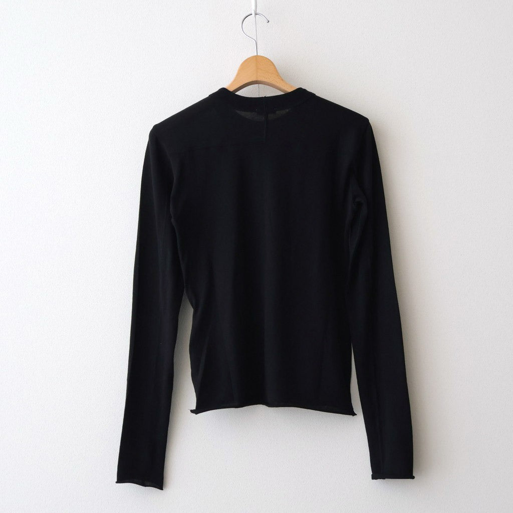 Cotton Cashmere Tee #BLACK [I25AW-CUT3]