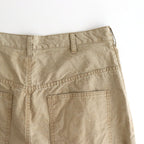 綿オックス 製品加工ワイドパンツ #BEIGE [HP-P008-051]