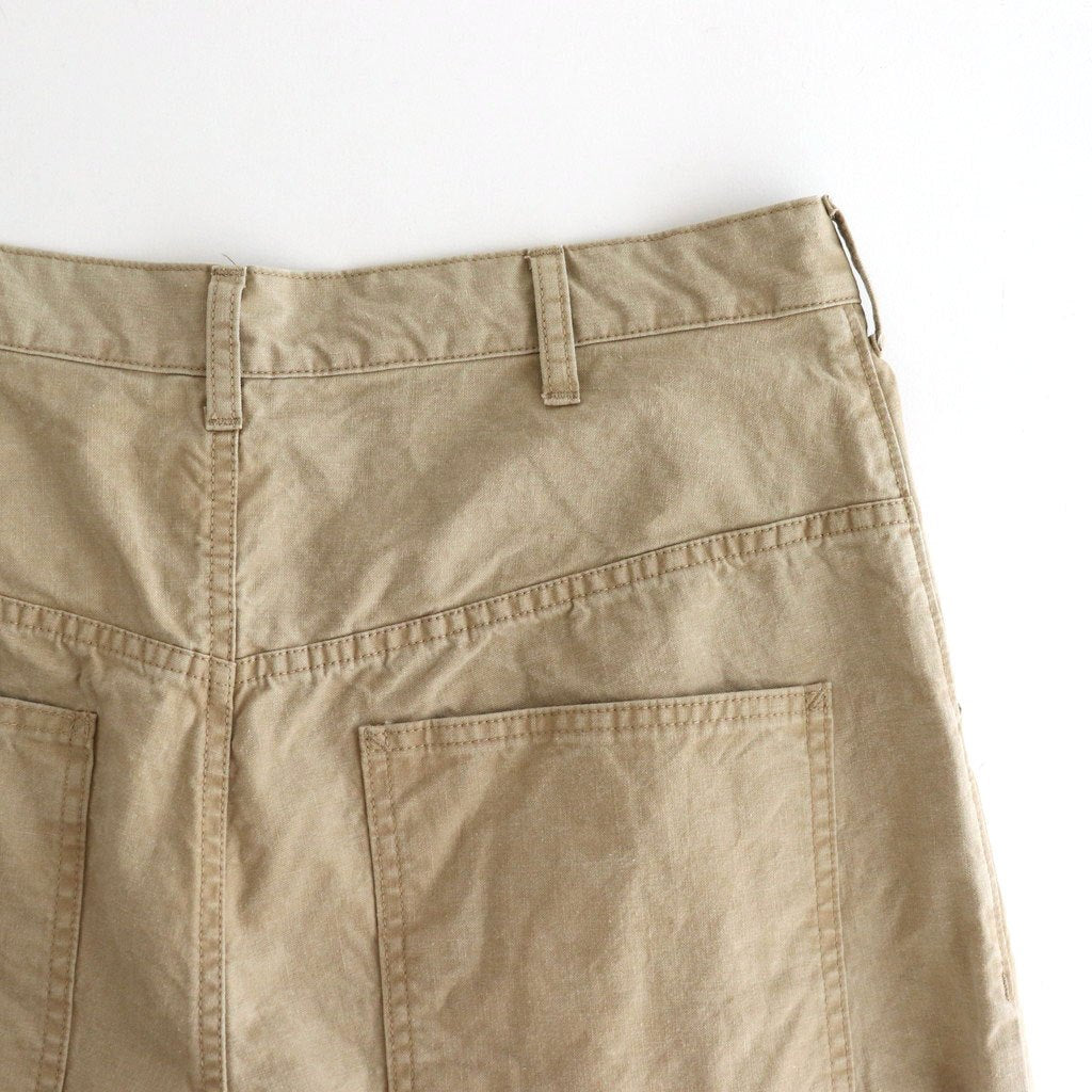 綿オックス 製品加工ワイドパンツ #BEIGE [HP-P008-051]