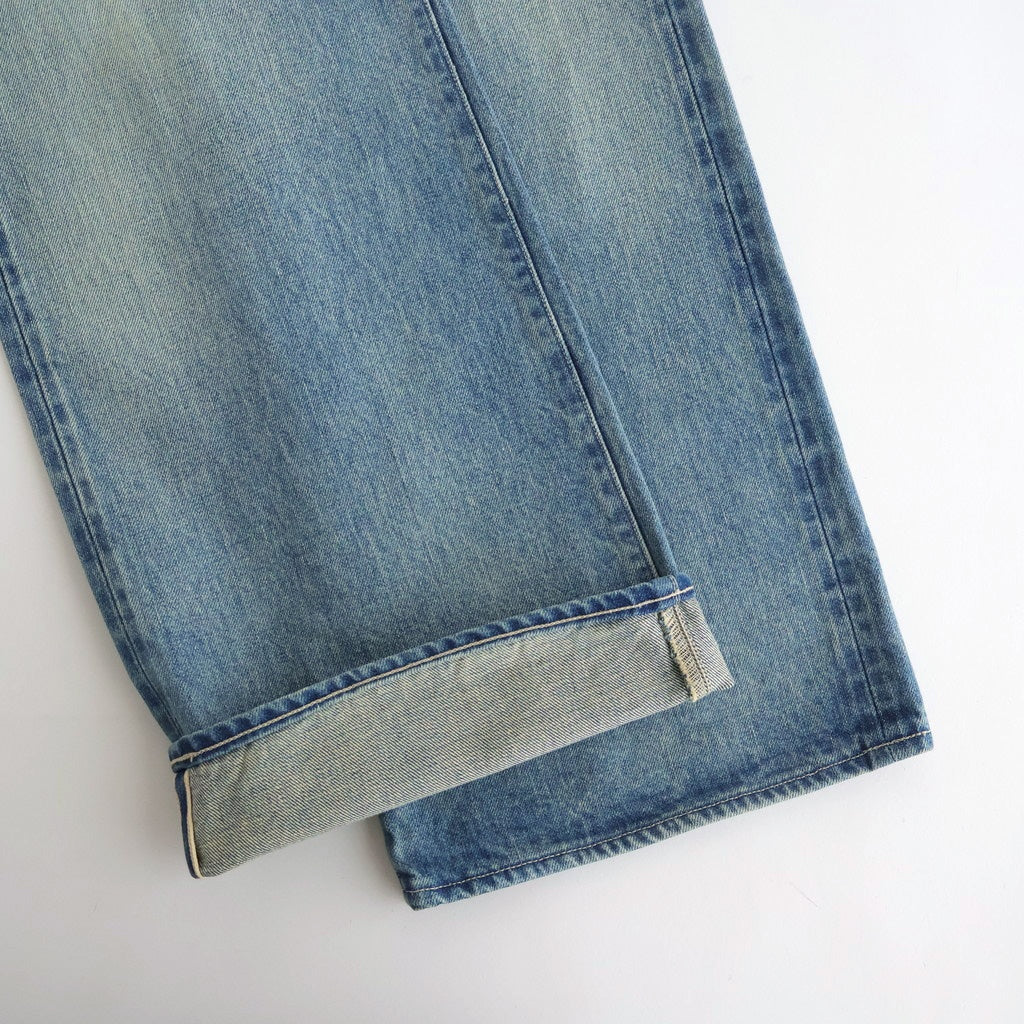 SELVEDGE FADED HEAVY DENIM PANTS #FADED INDIGO [A25AP04DH]