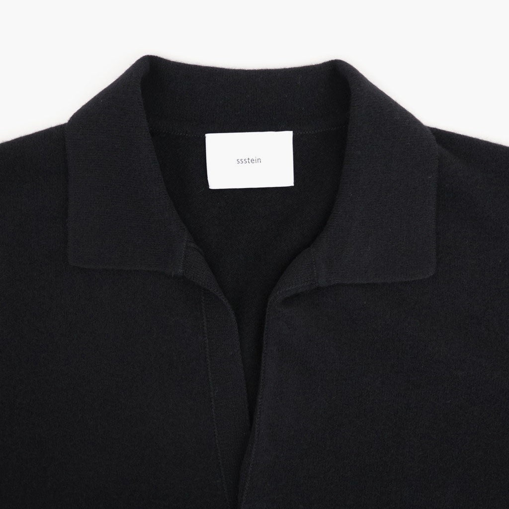 EXTRA FINE WOOL KNIT SKIPPER #BLACK [ST.1636]