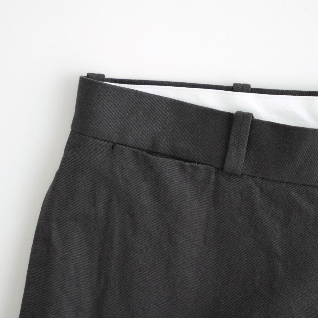 CHINO TROUSERS - WIDE STRAIGHT #CHARCOAL [11062601]