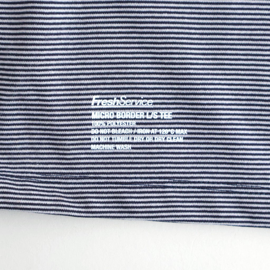 MICRO BORDER L/S TEE #WHITE×NAVY [FSC261-70168]