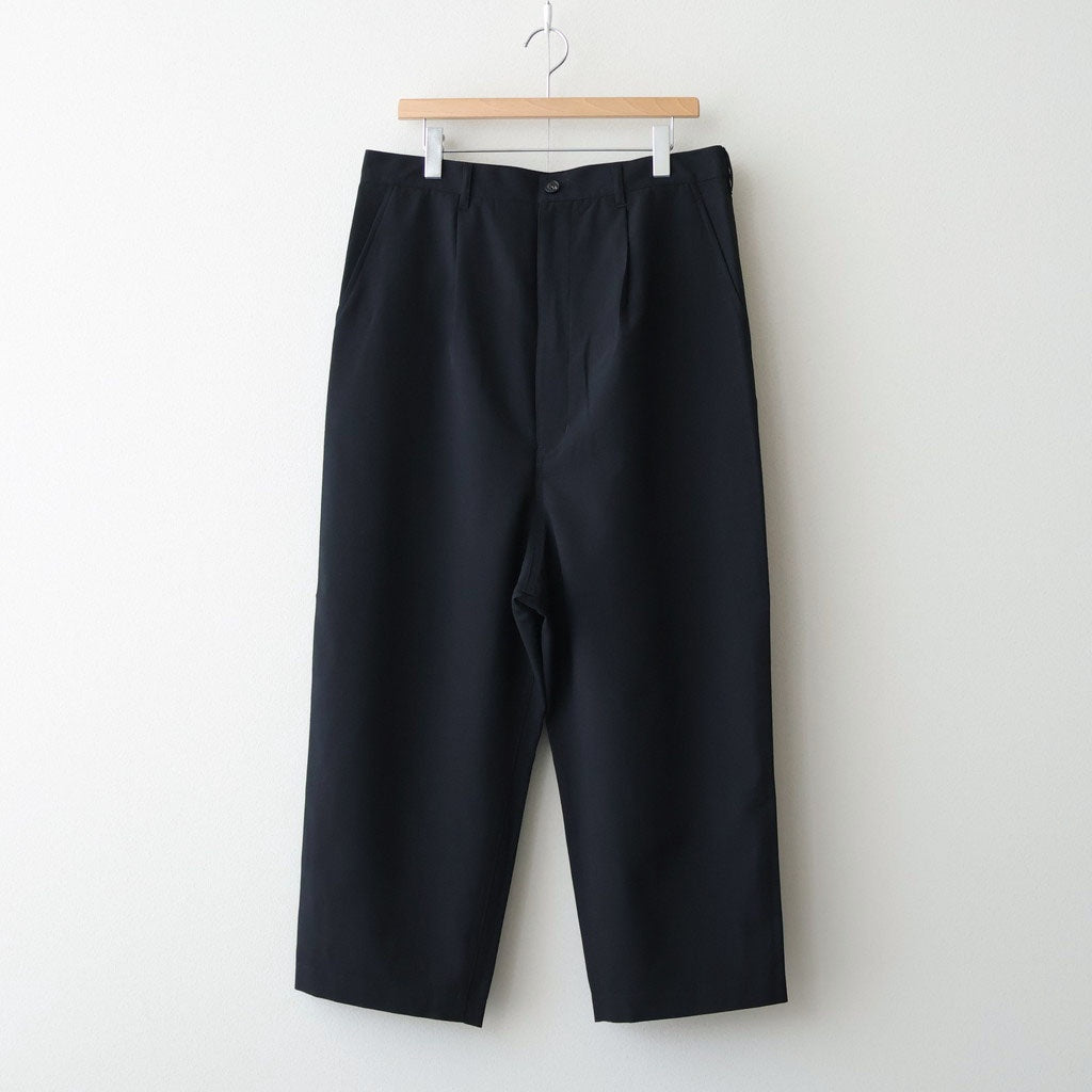 ウールポプリン トラウザーズ #BLACK [HQ-P102-051]