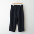 ウールポプリン トラウザーズ #BLACK [HQ-P102-051]