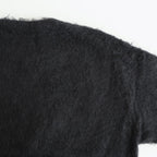 BRUSHED SUPER KID MOHAIR KNIT P/O #INK BLACK [A25AP02KM]