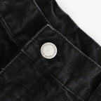 綿オックス 製品加工ワイドパンツ #BLACK [HP-P008-051]