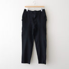 ウールサージ 製品縮絨トラウザー #BLACK [HP-P105-051]