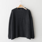 COMFORT BLEND YARN LOOSE FIT SWEATER #CHARCOAL [N0011]
