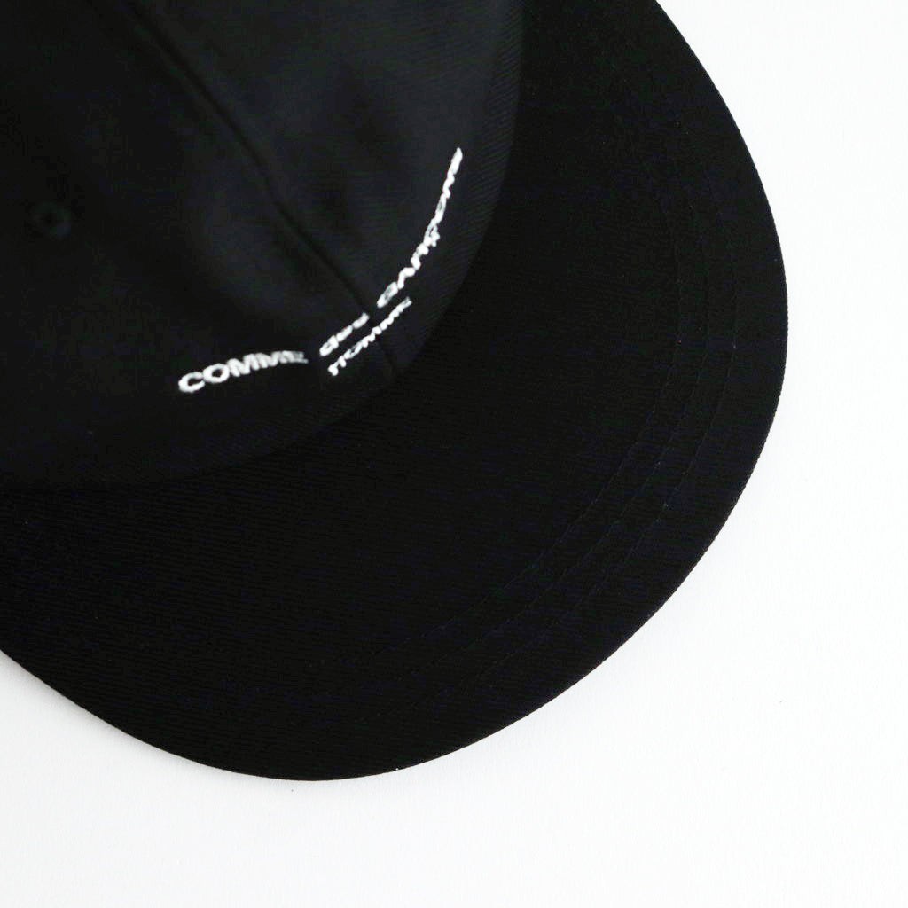 綿サージ ベースボールキャップ #BLACK [HN-K601-051]