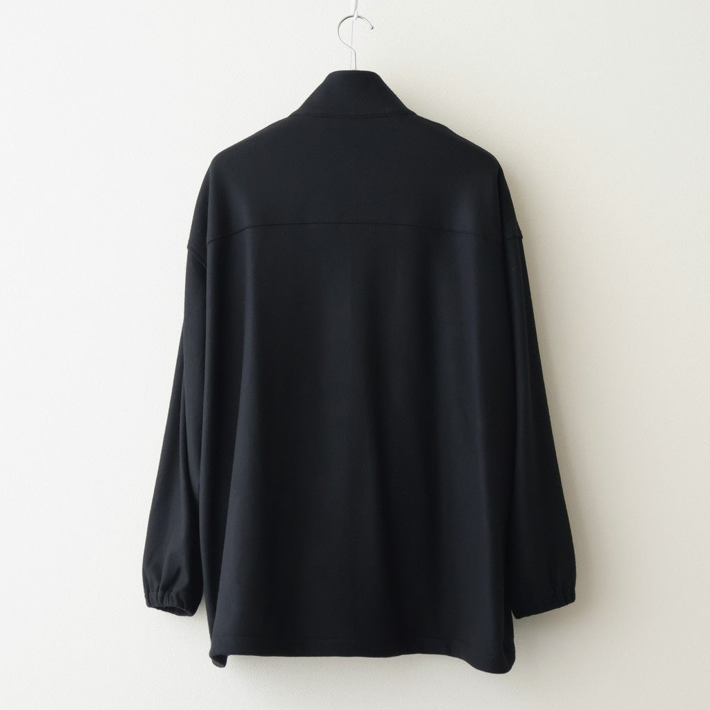 Wool Smooth Flannel Track Blouson #BLACK [GU253-30220B] - ciacura
