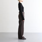 LIGHT WOOL MAX GABARDINE SLACKS #DARK BROWN [A26AP05MG]