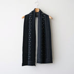 MERINO COTTON BANDANA SCARF #FADE BLACK [R5192-AW26]