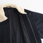 MOUTON COLLAR PADDED JACKET #DARK NAVY [ST.1377]