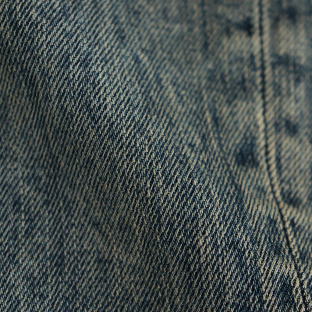 TWIST SEAM BAGGY VINTAGE DENIM JEANS #INDIGO [ST.1074]