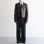 男性モデル(ハラ):172cm 58kg 着用サイズ：4